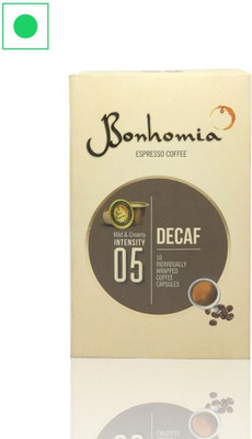 

Bonhomia Decaf 10 Coffee Capsule- Intensity 5- Nespresso Compatiable Roast & Ground Coffee 75 g(Pack of 2)