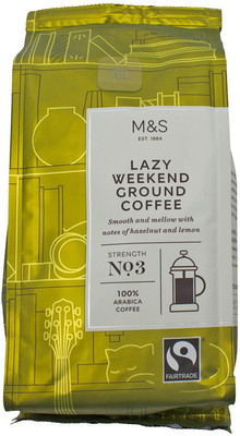 

Mark & Spencer Lazy Weekend Ground Coffee, Strength No.3 - 227g Roast & Ground Coffee(227 g)