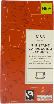 

Mark & Spencer 8 Instant Cappuccino Sachets - 125.6g Instant Coffee(125.6 g)