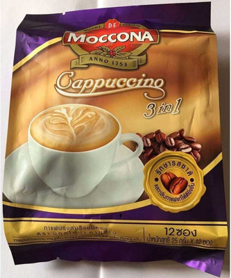 

Moccona Cappuccino 3in1 Coffee Mix Powder - 300g (12x25g) Roast & Ground Coffee 300 g
