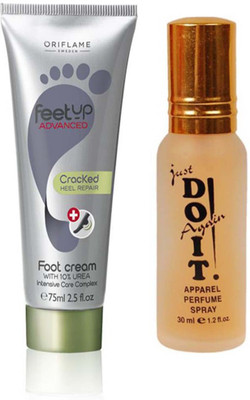 

Oriflame Sweden Feet Up Advanced Cracked Heel Repair Foot Cream (75 ml) with one do it 30 ml(Set of 2)