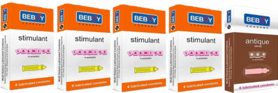 

Beboy 4 Jasmine & 1 Oud Condom(Set of 5, 30S)