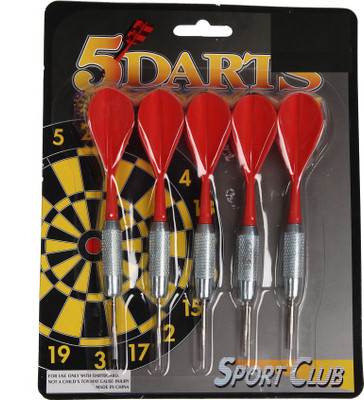 

Assemble 5 Pcs Cork Darts Pins-Mulricolor Steel Tip Dart(Multicolor, Pack of1)
