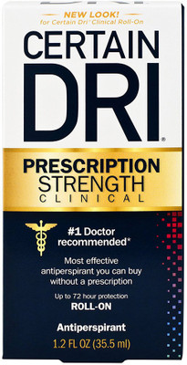 

Certain Dri Prescription Strength Clinical Antiperspirant Roll-On, 1.2 Ounce Deodorant Roll-on - For Men & Women(35 ml)