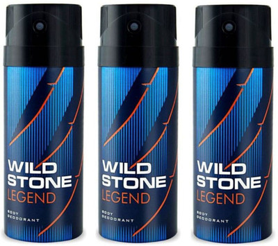 

Wild Stone LEGEND Deodorant Spray - For Men(450 ml, Pack of 3)