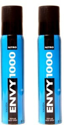 

envy nitro Deodorant Spray - For Men(240 ml, Pack of 2)