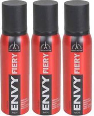

envy fiery Deodorant Spray - For Men(240 ml, Pack of 3)