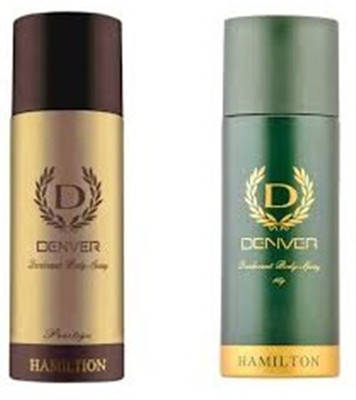 

Denver PRESTIGE HAMLTION Deodorant Spray - For Men(330 ml, Pack of 2)