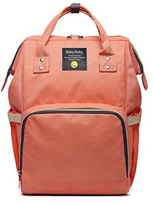 

Ergode Stylish Waterproof Multifunctional Diaper Backpack/Handbag, Travel Nappy Tote Bag Large Size (25 x 15 x 40 cms) Orange Diaper Maternity Backpack(Orange)