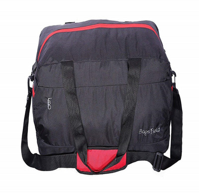 

Bags Field Floris 35 ltr Black with red medium duffle bag Travel Duffel Bag(Black)