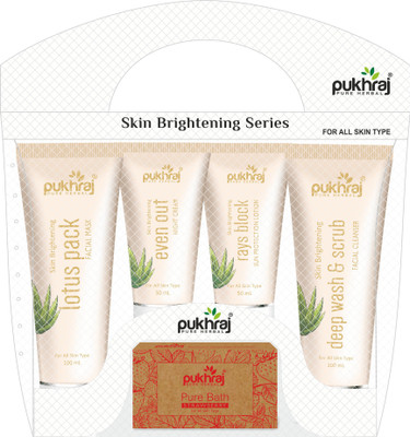 

Pukhraj Skin Brightening Series 400 ml(Set of 5)