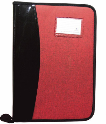 

Aahum Sales Faux Leather B4 Executive File Folder Double Colour (Red)(Set Of 1, Multicolor)