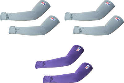 

MattZig UV Protection Arm Fitness Band(Grey, Purple, Pack of 3)