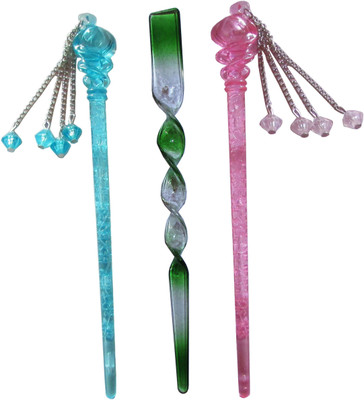 

empathy Combo of Multi Color Juda Sticks Bun Stick(Multicolor)