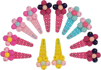 

Evolution Cute & Funky Flower Multicolored Kids Snap Hair Clips, SmallFor Kids / Girls Tic Tac Clip(Multicolor)