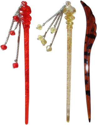 

occurred Combo of Multi Color Juda Sticks Bun Stick(Multicolor)