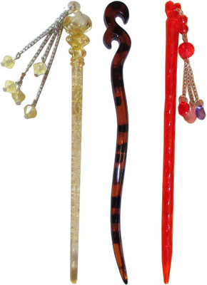 

FTYUI Combo of Multi Color Juda Sticks Bun Stick(Multicolor)