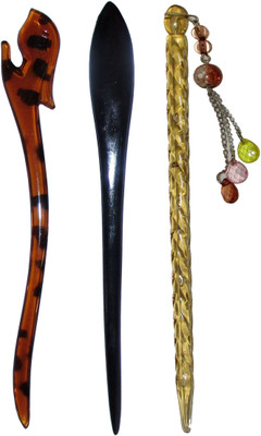

convalesce Combo of Multi Color Juda Sticks Bun Stick(Multicolor)