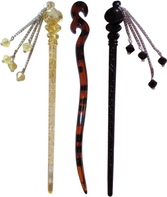 

pharaoh Combo of Multi Color Juda Sticks Bun Stick(Multicolor)