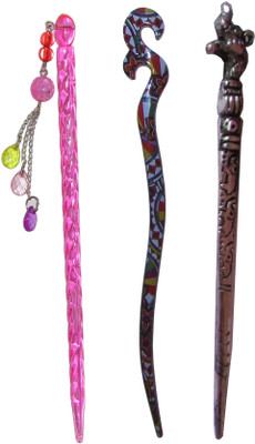 

eloquent Combo of Multi Color Juda Sticks Bun Stick(Multicolor)