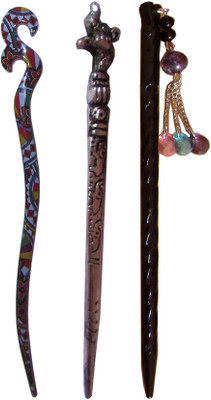 

FAN Combo of Multi Color Juda Sticks Bun Stick(Multicolor)