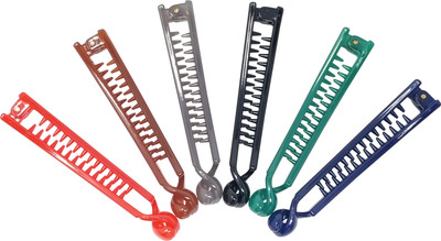 

Evolution Banana Clips Thick Curved Glossy Basic Colors, Medium size (Pack of 6) Banana Clip(Multicolor)