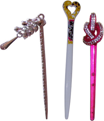 

liaison Combo of Multi Color Juda Sticks Bun Stick(Multicolor)