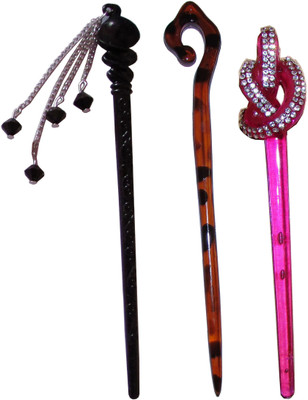 

indict Combo of Multi Color Juda Sticks Bun Stick(Multicolor)