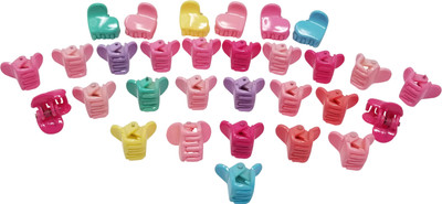 

Evolution Cute Tiny Heart Claws Glossy, Child Cute Hair Styles Fashion Accessories Multicolored Kids Hair Claw Clips, Small, For Kids / Girls Hair Claw(Multicolor)