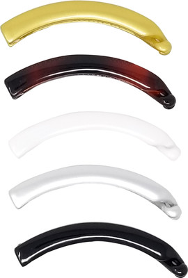 

Evolution Banana Clips Curved Dark Romance Colors, Medium size (Pack of 5) Banana Clip(Multicolor)