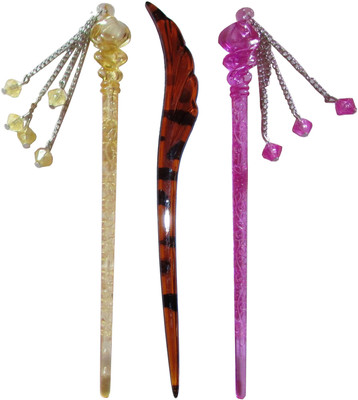 

millennium Combo of Multi Color Juda Sticks Bun Stick(Multicolor)