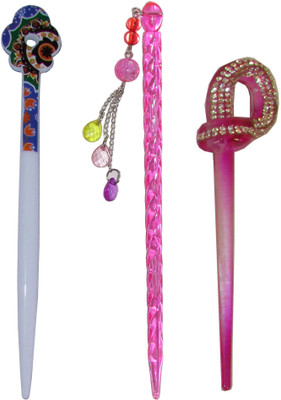 

supersede Combo of Multi Color Juda Sticks Bun Stick(Multicolor)