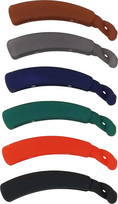 

Evolution Banana Clips Thick Curved Matte Basic Colors, Large size (Pack of 6) Banana Clip(Multicolor)