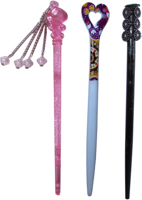 

accommodate Combo of Multi Color Juda Sticks Bun Stick(Multicolor)