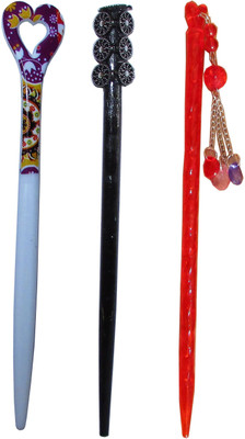 

FTYU Combo of Multi Color Juda Sticks Bun Stick(Multicolor)