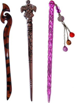 

Creat Combo of Multi Color Juda Sticks Bun Stick(Multicolor)
