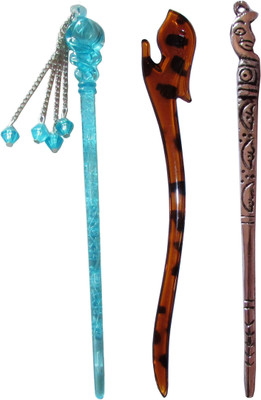 

weird Combo of Multi Color Juda Sticks Bun Stick(Multicolor)