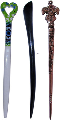 

fabricate Combo of Multi Color Juda Sticks Bun Stick(Multicolor)