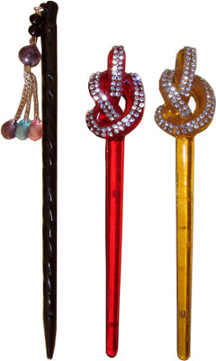 

AISH Combo of Multi Color Juda Sticks Bun Stick(Multicolor)