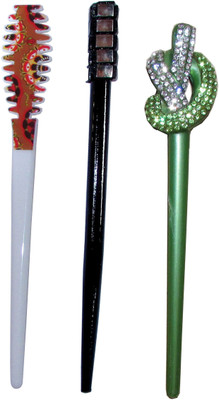 

GAURI Combo of Multi Color Juda Sticks Bun Stick(Multicolor)