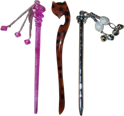 

weird Combo of Multi Color Juda Sticks Bun Stick(Multicolor)