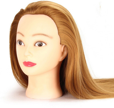 

Blushia 100 orignal Human Golden Long Training Head Dummy, HAIR DUMMY orignal hair Hair Extension
