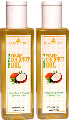 

Park Daniel Virgin Coconut Oil - Pure and Natural Combo of 2 bottles of 100 ml(200 ml)(200 ml)