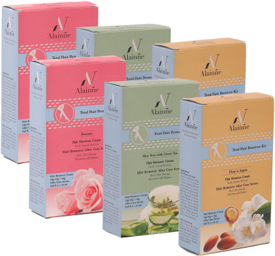 

Alainne Hair Remover Combo Pack(25 gm Each) Cream(150 g, Set of 6)