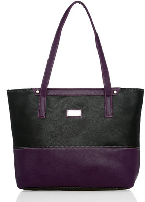 Aisna Shoulder Bag(Black, Purple)