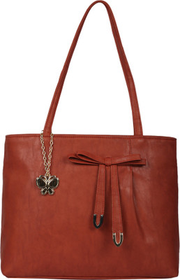

Butterflies Hand-held Bag(Brown)