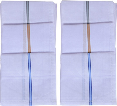 Kuber Industries Cotton 6 Pieces Handkerchief set (White) [