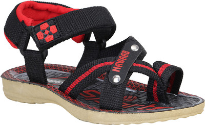

Claptrap Boys Velcro Sports Sandals(Black