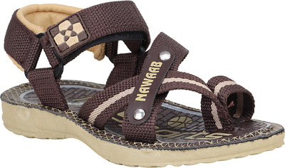 

Claptrap Boys Velcro Sports Sandals(Brown