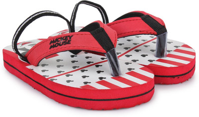 

Mickey Boys Slip On Slipper Flip Flop(Red